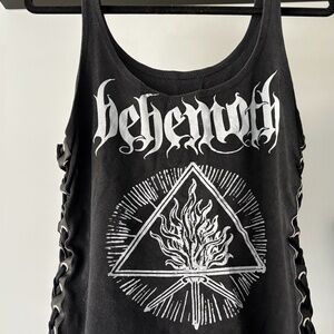 Original one of a kind Behemoth metal band tank top